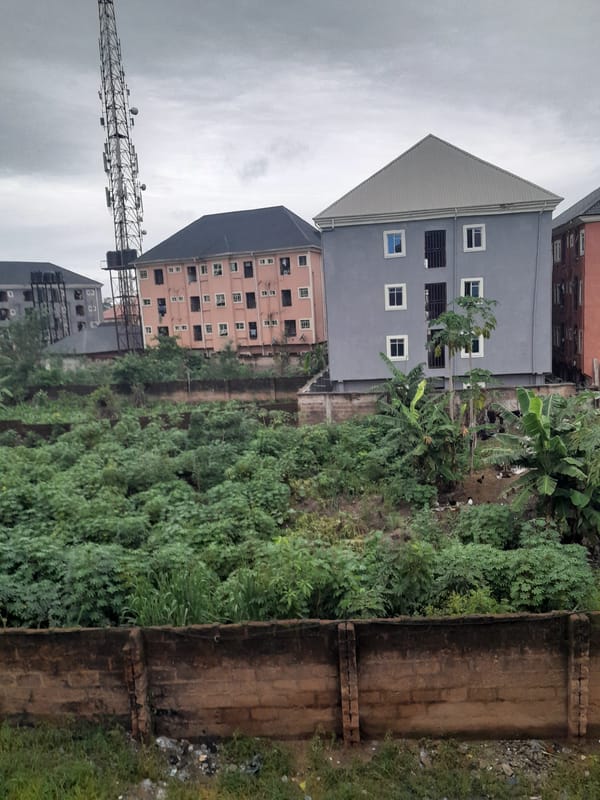Morning documentation of urban infrastructure in Egbagu, Nigeria