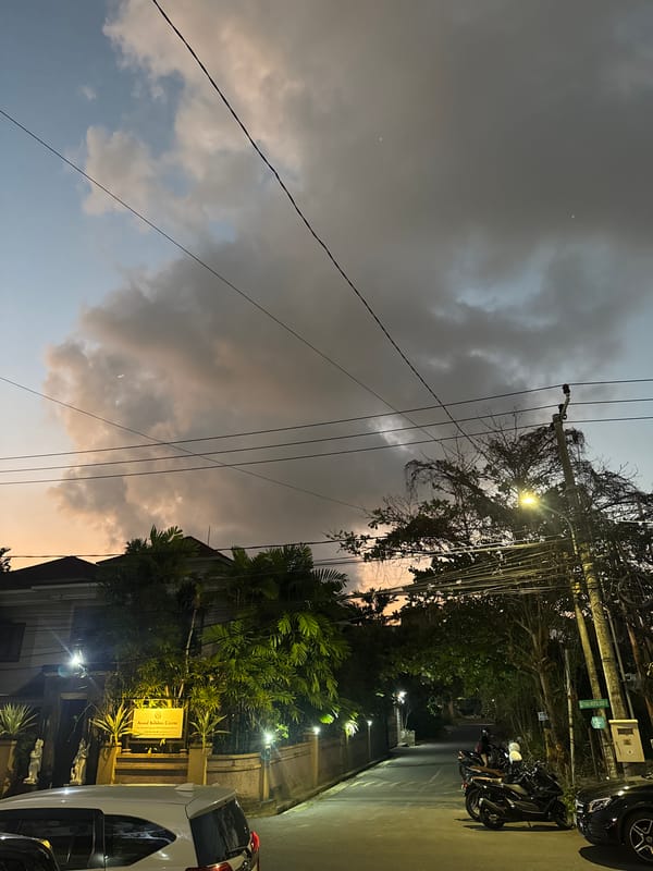 Dusk streets and Balinese details across Kuta and Denpasar