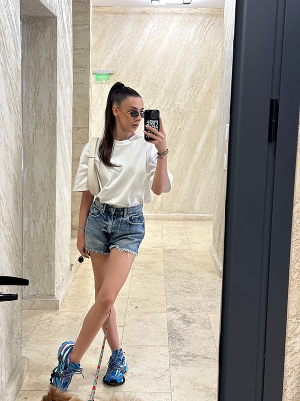 Morning routine in Sofia: selfies, coffee, and a dog walk