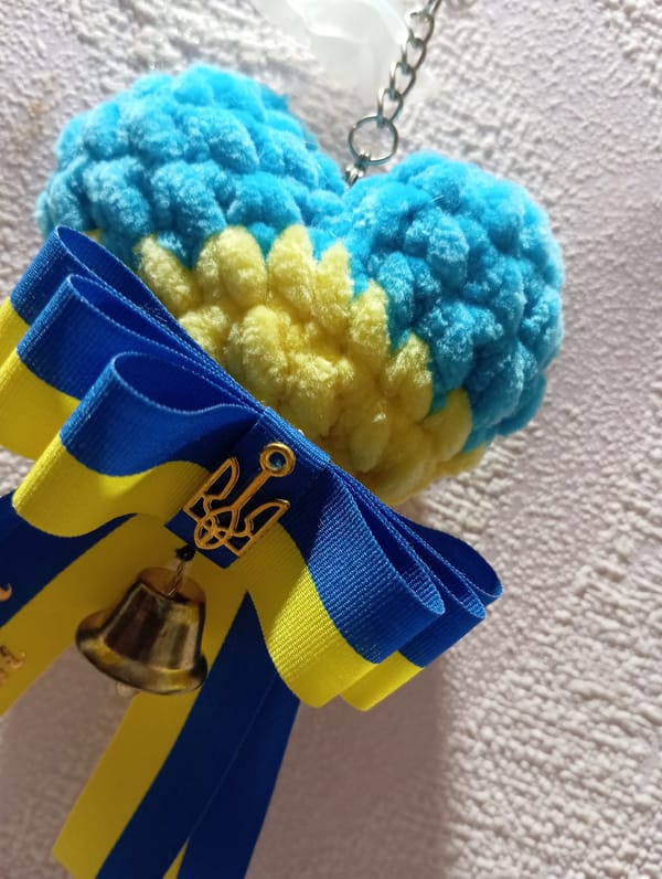 Handmade crafts and children's art from a Zaporizhzhia home