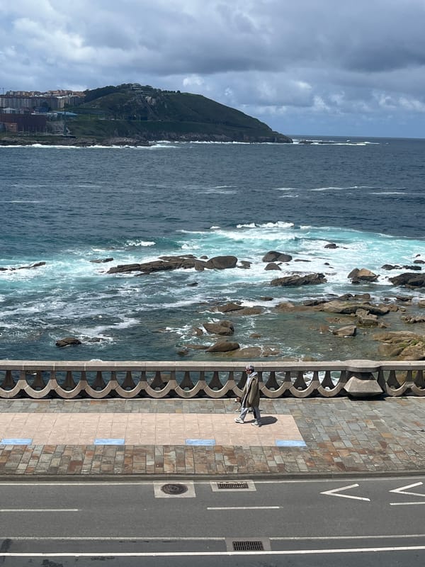Witness documents A Coruña coastal and urban scenes