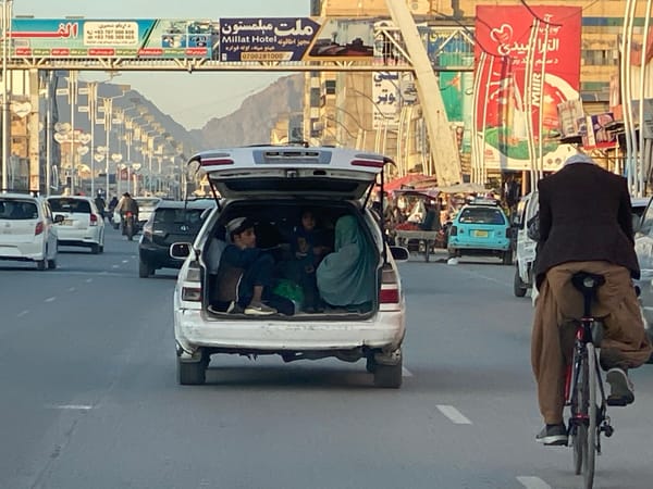 Routine street life documented across Kandahar during midday hours