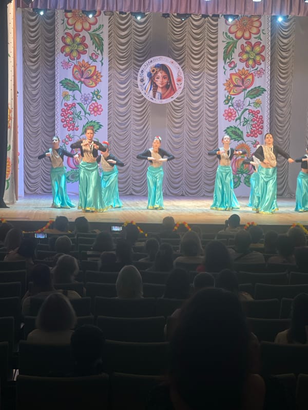 Traditional Ukrainian folk dance performance held in Poltava theater