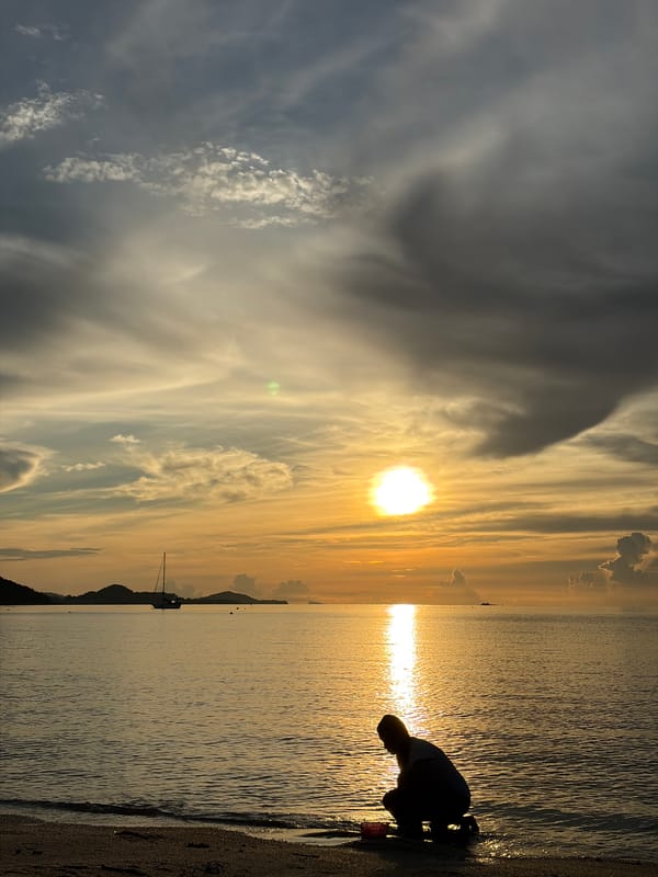 Sunset beers and beach finds on Ko Samui's north shore