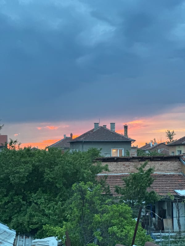 Dark storm clouds observed over Elin Pelin, Bulgaria