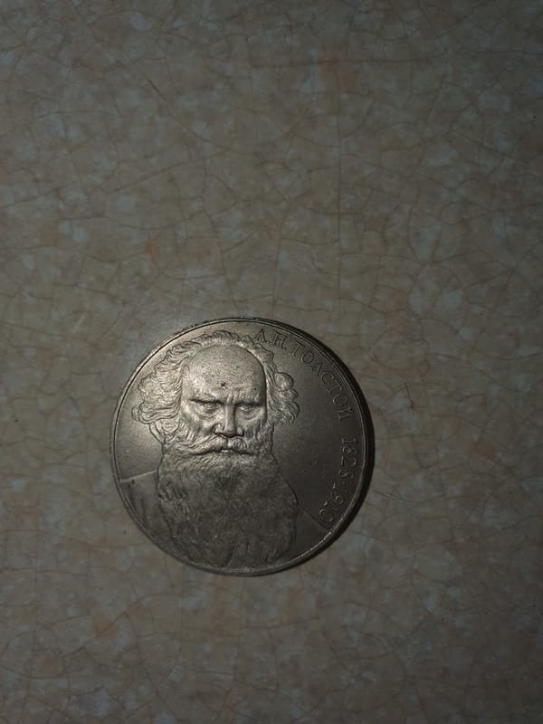 Coins and medals from Soviet era to present, laid out in Tashkent