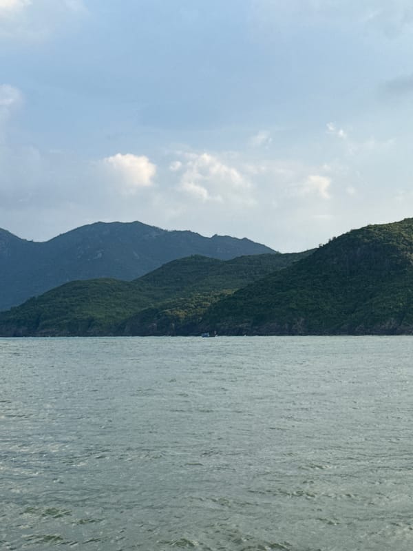 Boat traffic and coastal views around Nha Trang waters