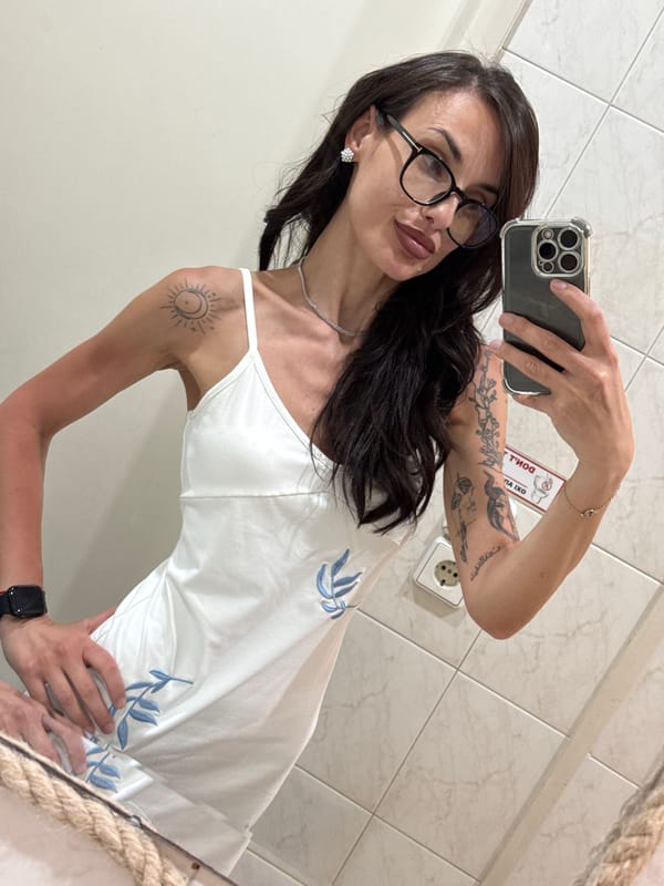 Sunset observed along Chania coast with palm tree silhouette