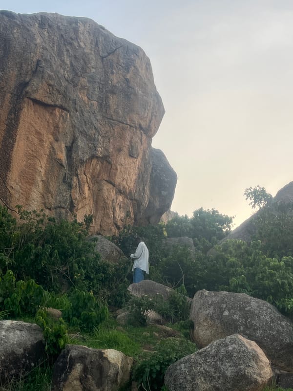 Individual documents Jos Nigeria rocky landscape and vegetation afternoon