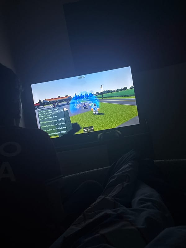 Evening gaming session recorded in Welshpool home