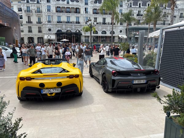 Luxury cars and fine dining documented in Monaco
