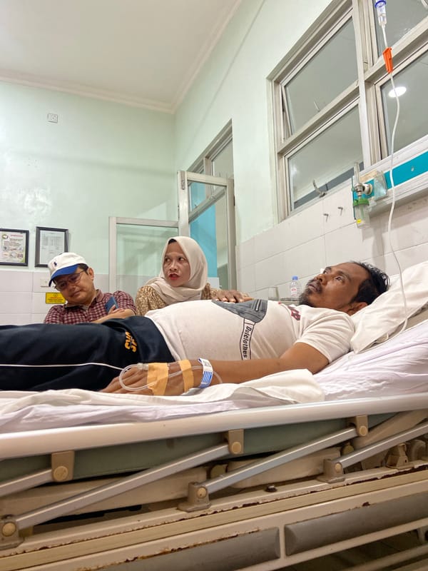 Hospital patients and visitors documented in Sidoarjo, Indonesia