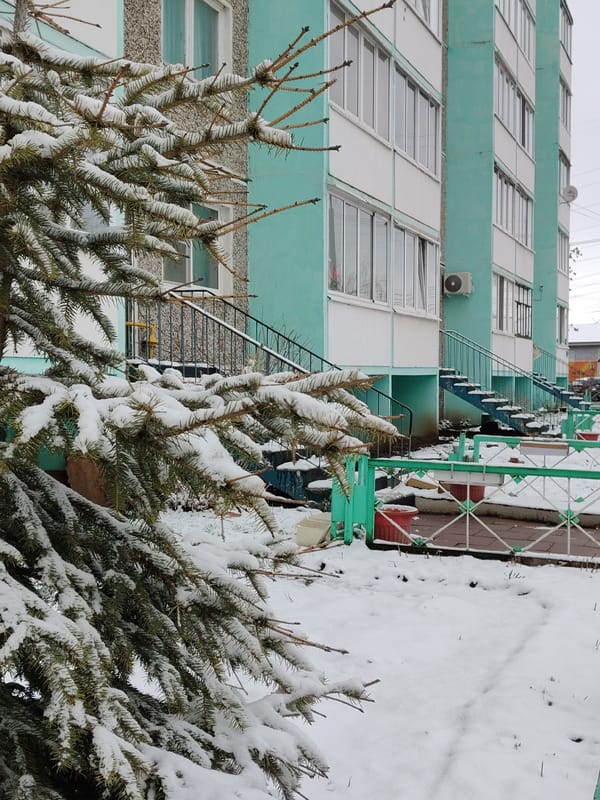 Urban winter scenes documented across unknown city location