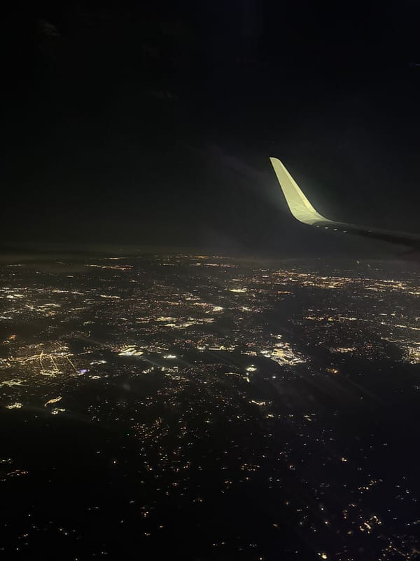 Aerial night photo captures illuminated Tredyffrin Township landscape
