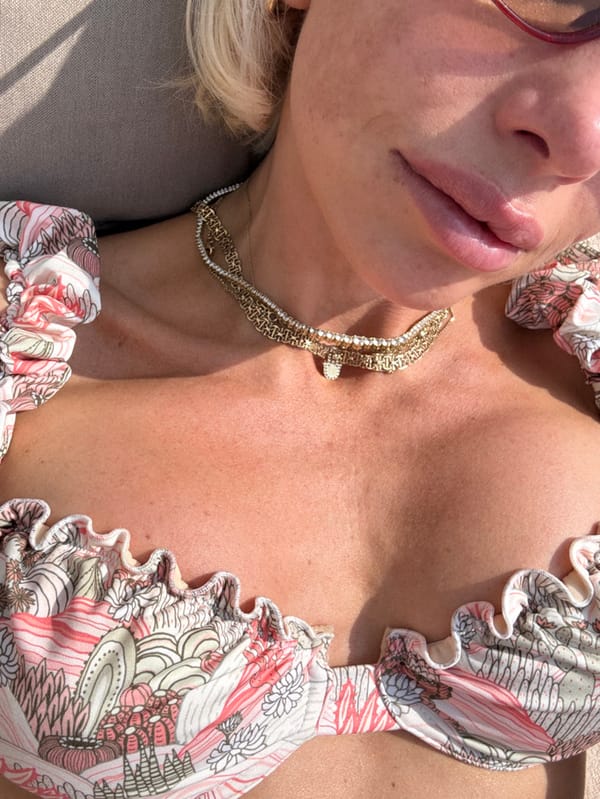 Woman photographed sunbathing outdoors in Dubai