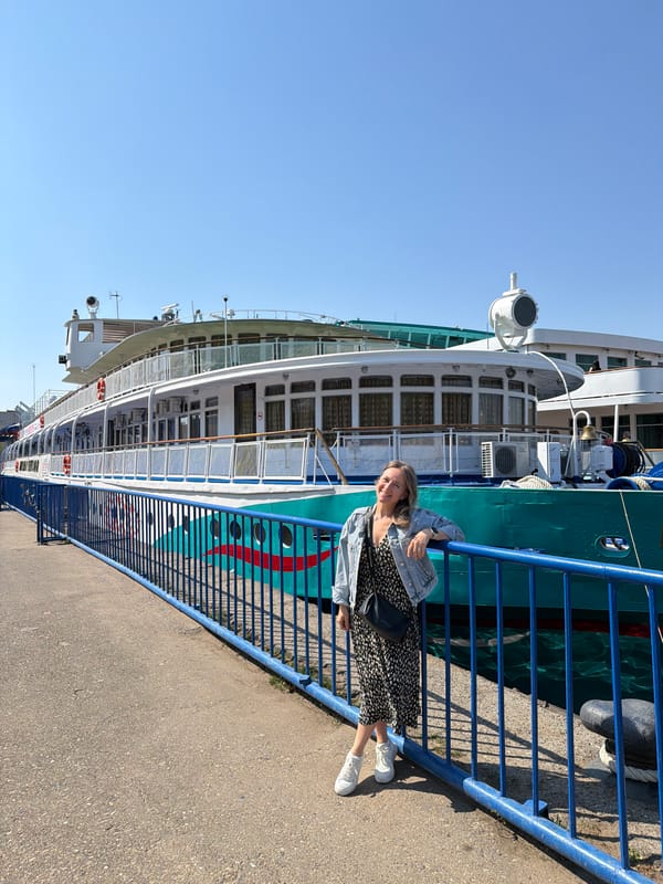 River cruise ship visit draws activity to Chaikovsky waterfront