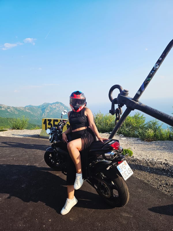 Motorcyclist documented at multiple Adriatic coastal locations