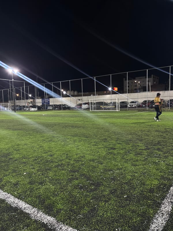 Late-night soccer activity captured in Tlaxcalancingo, Mexico