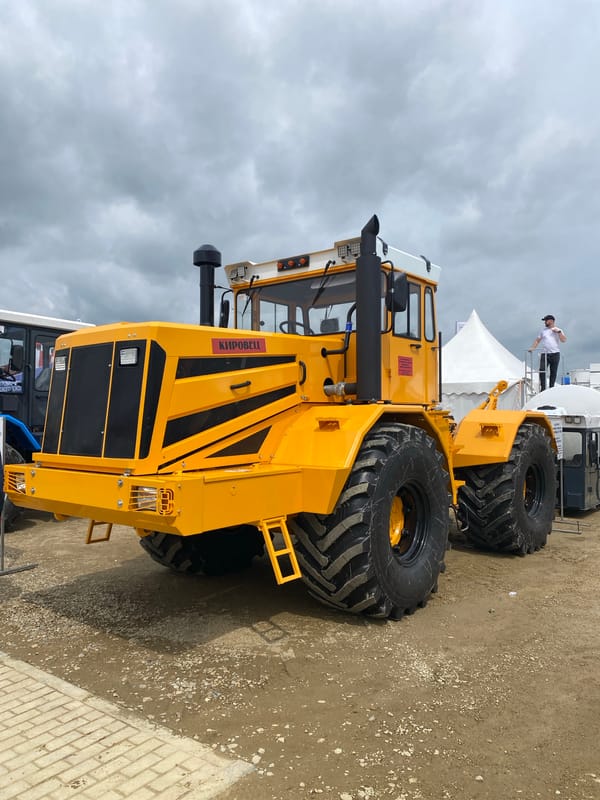 Agricultural machinery exhibition held in Voronezhskaya, Russia