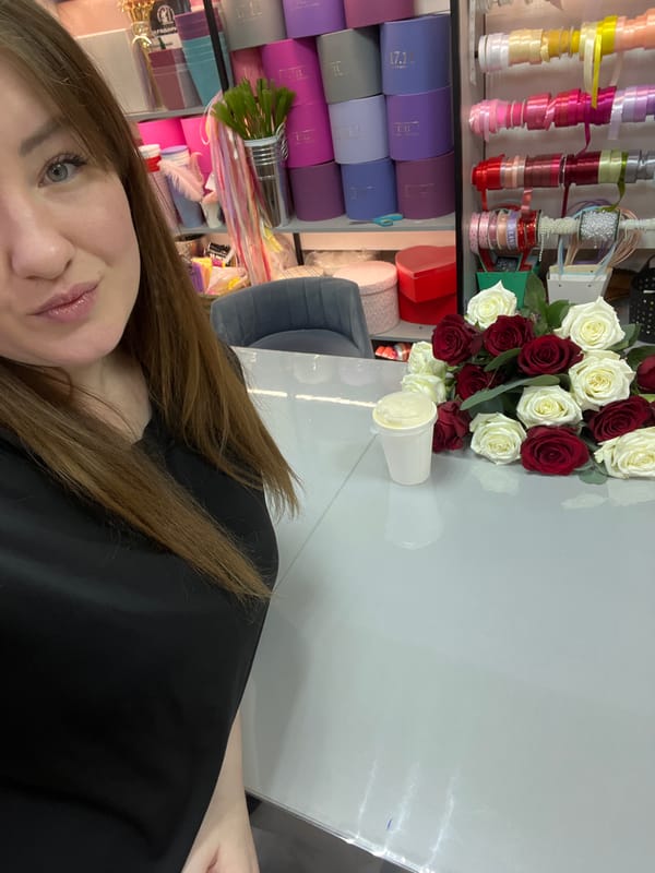 Early morning florist shop visit documented in Chaikovsky