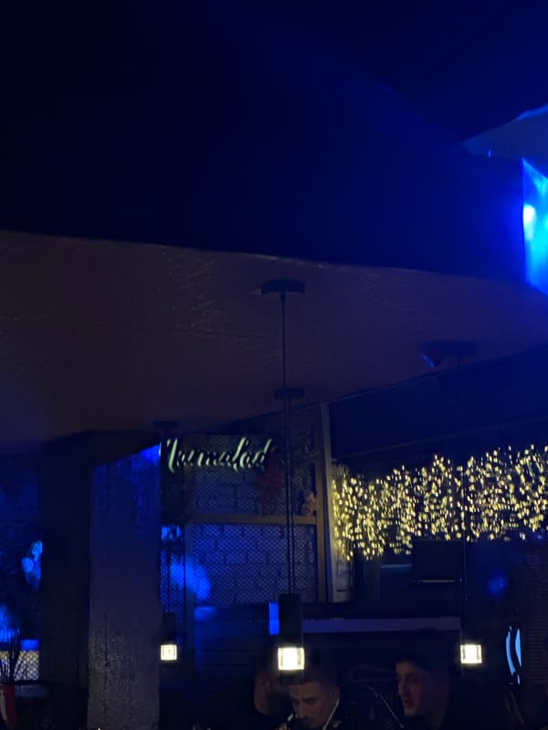 Evening dining captured at Plovdiv restaurant