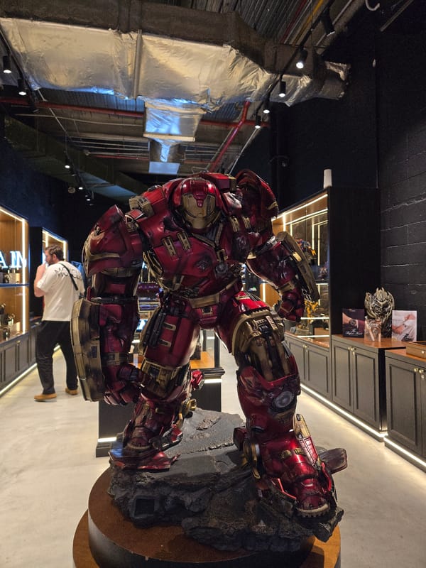 Life-sized Hulkbuster Iron Man statue on display in Kuala Lumpur