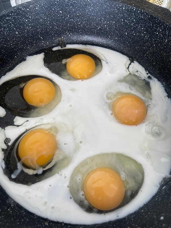 Morning routine: eggs, hair drying, and makeup in Blagoveshchensk