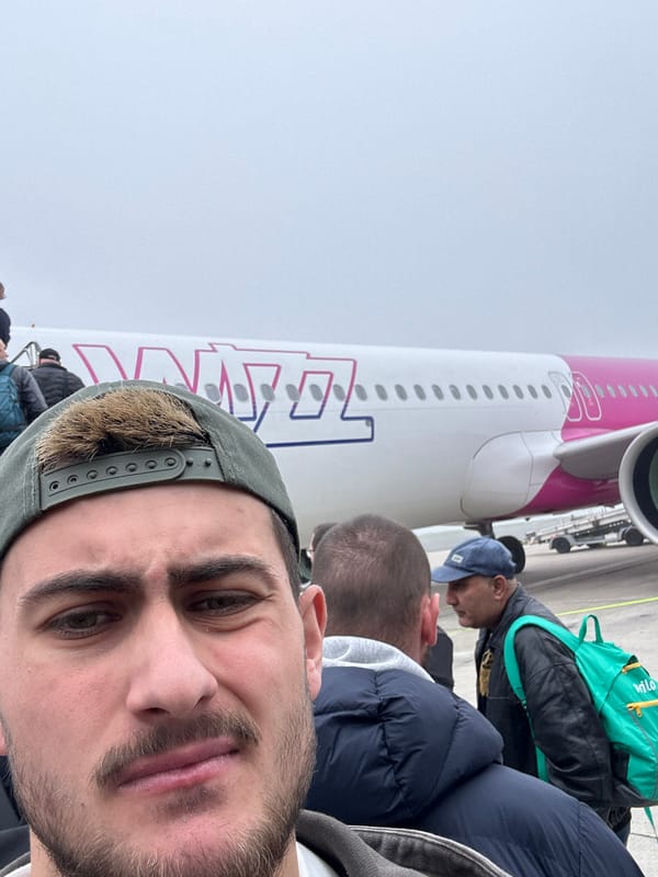 Passengers board Wizz Air flight at Dortmund Airport