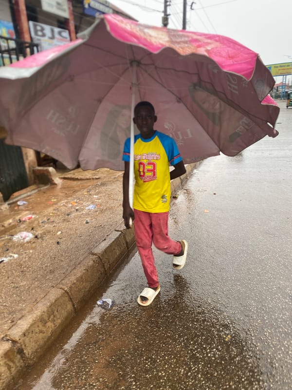 Morning rain scenes documented across Bukuru, Nigeria streets