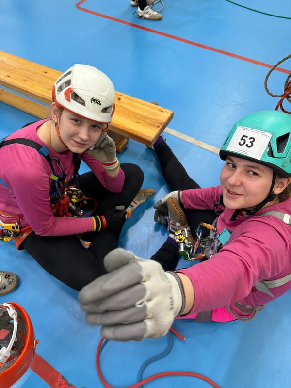 Indoor climbing session documented at Berezniki facility