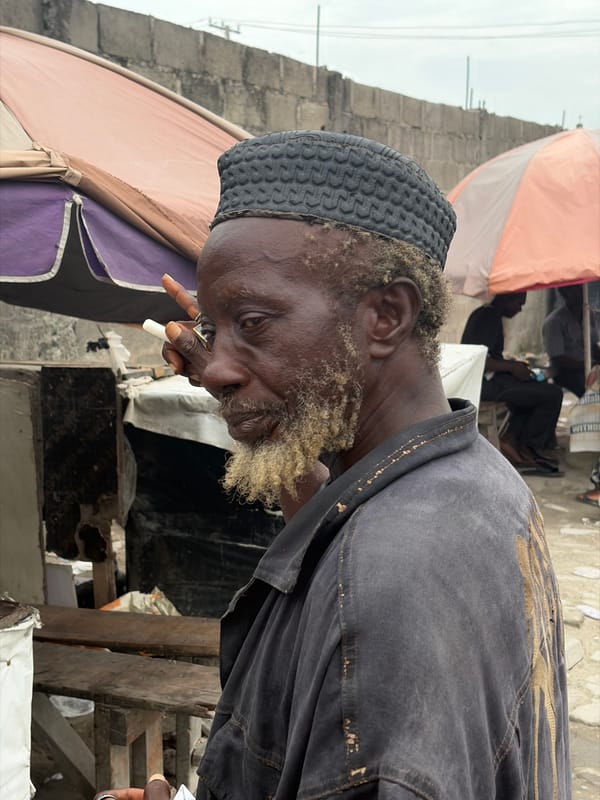 Street vendors transport goods in Igboefon Nigeria