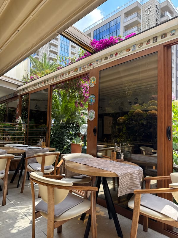 Women's group enjoys morning meal at seaside Budva restaurant