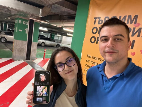 Casual moments captured in Sofia: selfie and lunch
