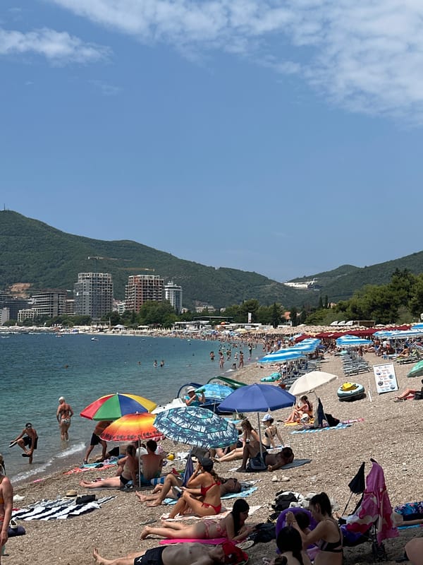 Summer in full swing on Budva's Adriatic waterfront