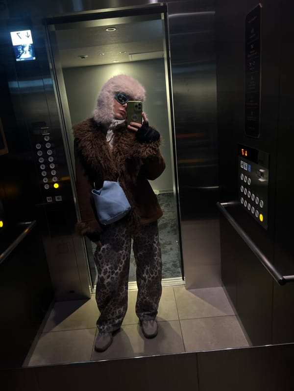 Person Takes Mirror Selfie in Elevator in Osaka