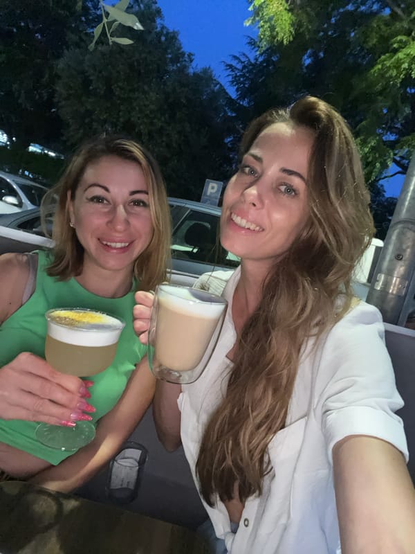 Cocktails and sunset light in Bar, Montenegro