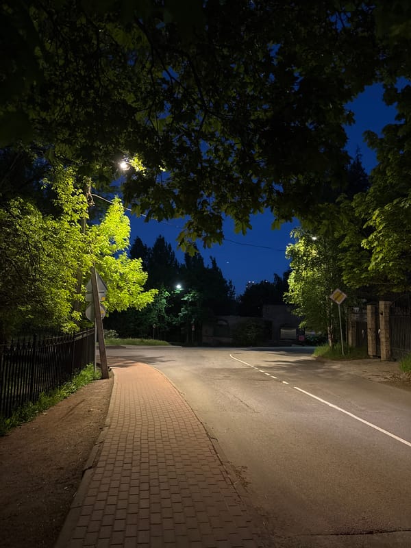Evening walk through Saint Petersburg captures ordinary urban moments