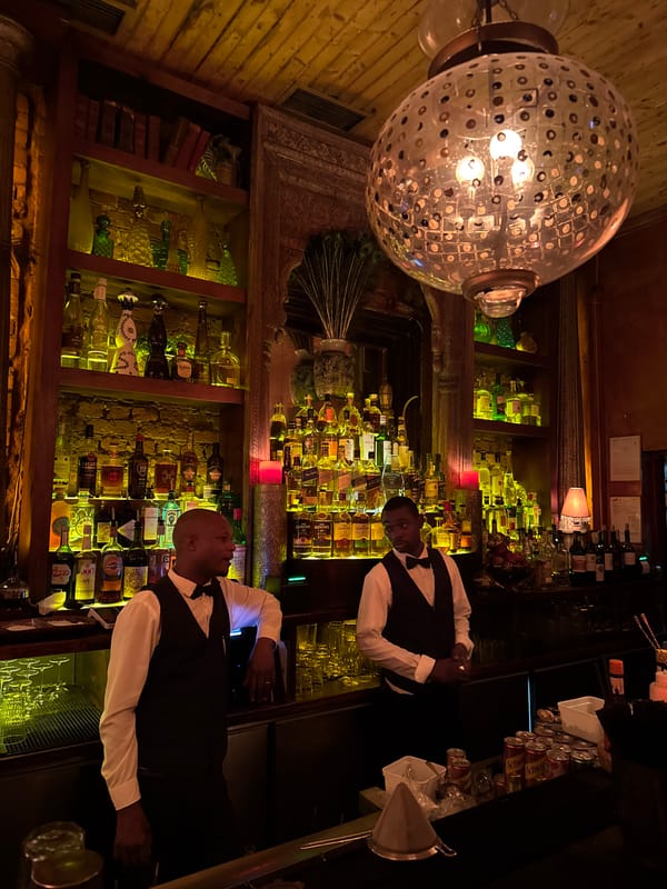 Cape Town bar interior captured during evening service hours