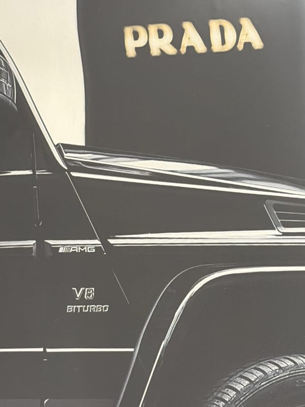 Moscow witnesses document luxury SUV and floral arrangement