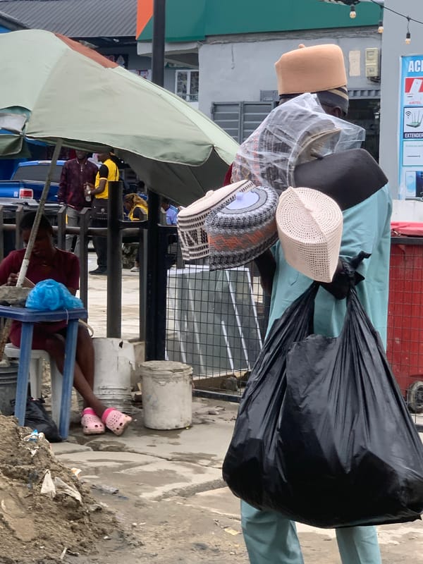 Rainy-day street life across Lagos metro area