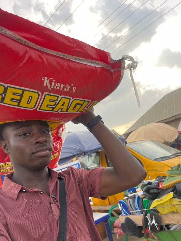 Daily commerce continues at Oko Amakom market