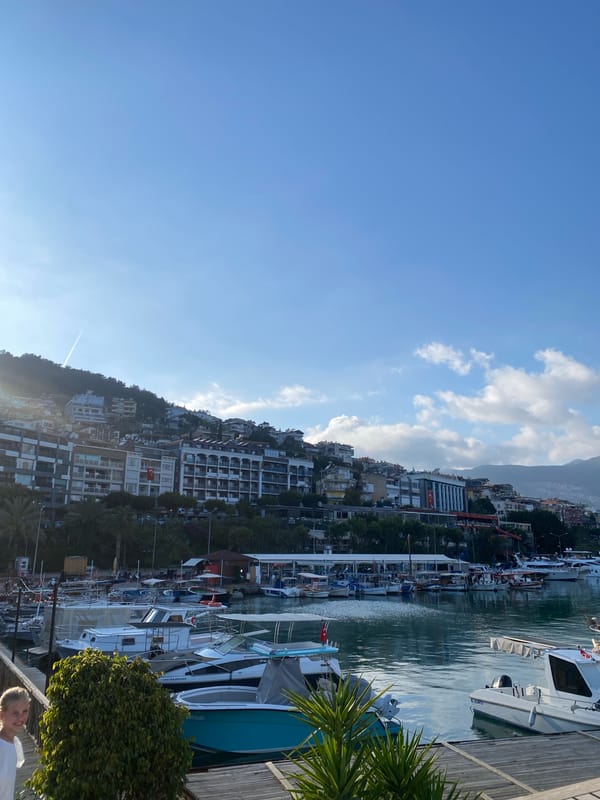 Tourist documents afternoon scenes across Alanya's coastline and historic districts