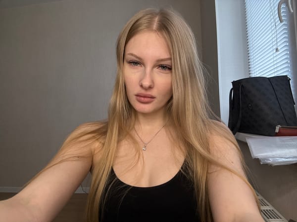 Young woman takes selfies in Perm, Russia