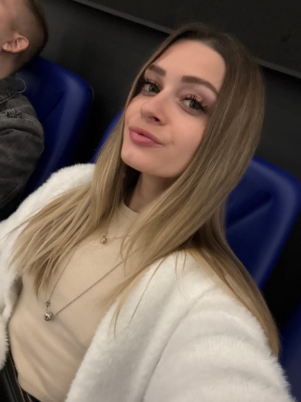 Woman documents shopping mall visit in Reutov, Russia
