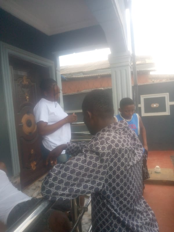 Video production filming session recorded in Ikorodu, Nigeria