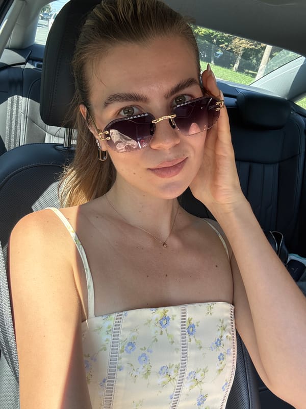 Car selfies and a quick stop near a church and car wash