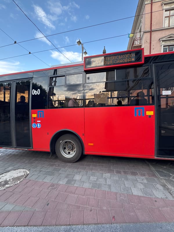 Afternoon street life along Chernivtsi's historic pedestrian center