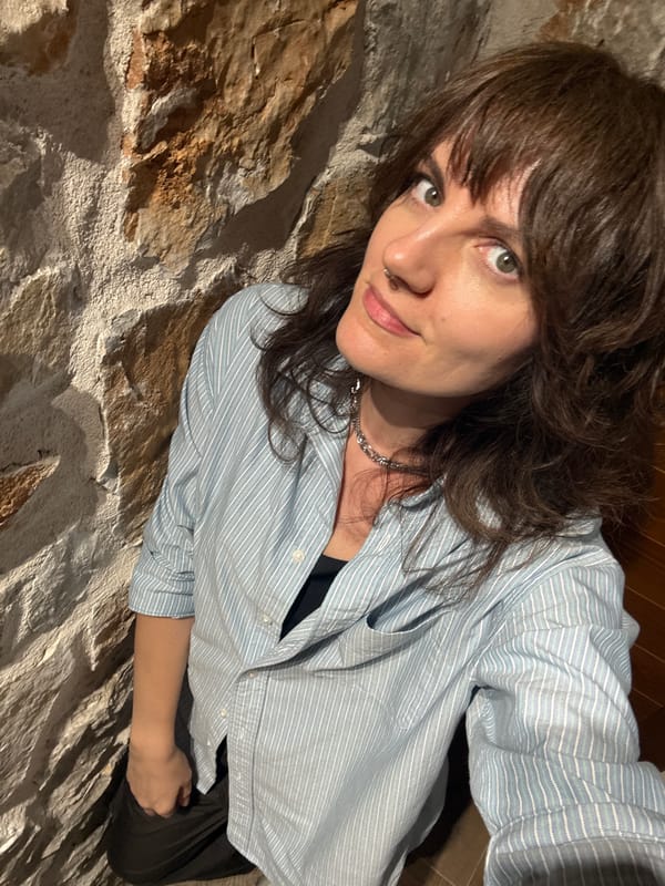 Evening selfies and fairy-lit olive tree in Brca, Montenegro