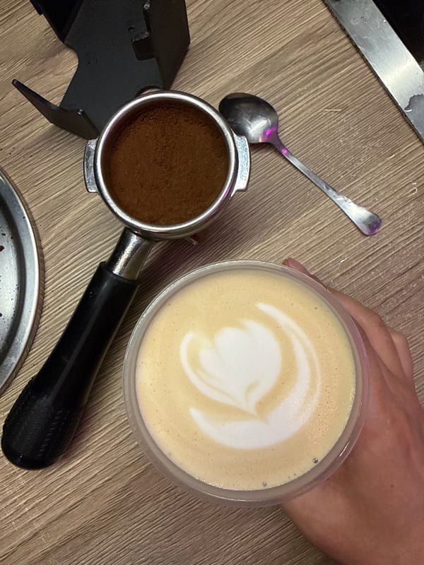 Early morning coffee preparation documented in Moscow