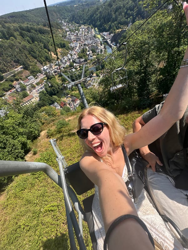 Medieval festival day at Vianden Castle, Luxembourg